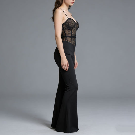 Tuta lunga con coppa in pizzo - BERLY MODA