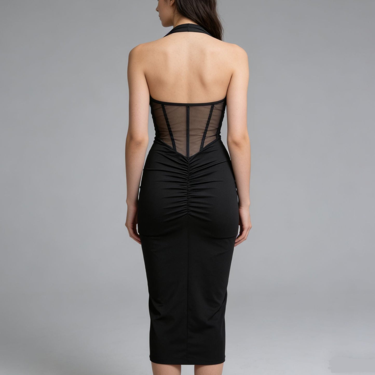 Vestito con top trasparente - BERLY MODA