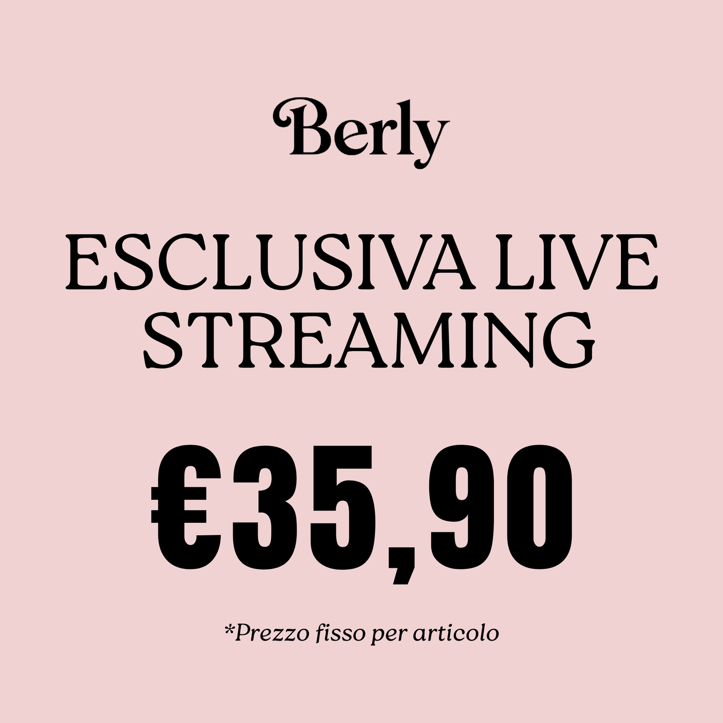 LIVE SHOPPING - BERLY MODA