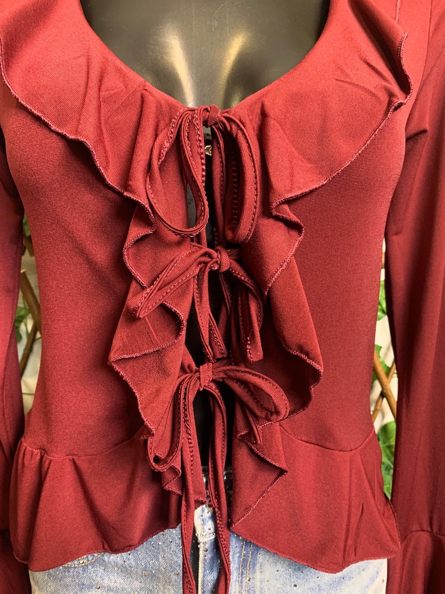 Top with ruffles and laces