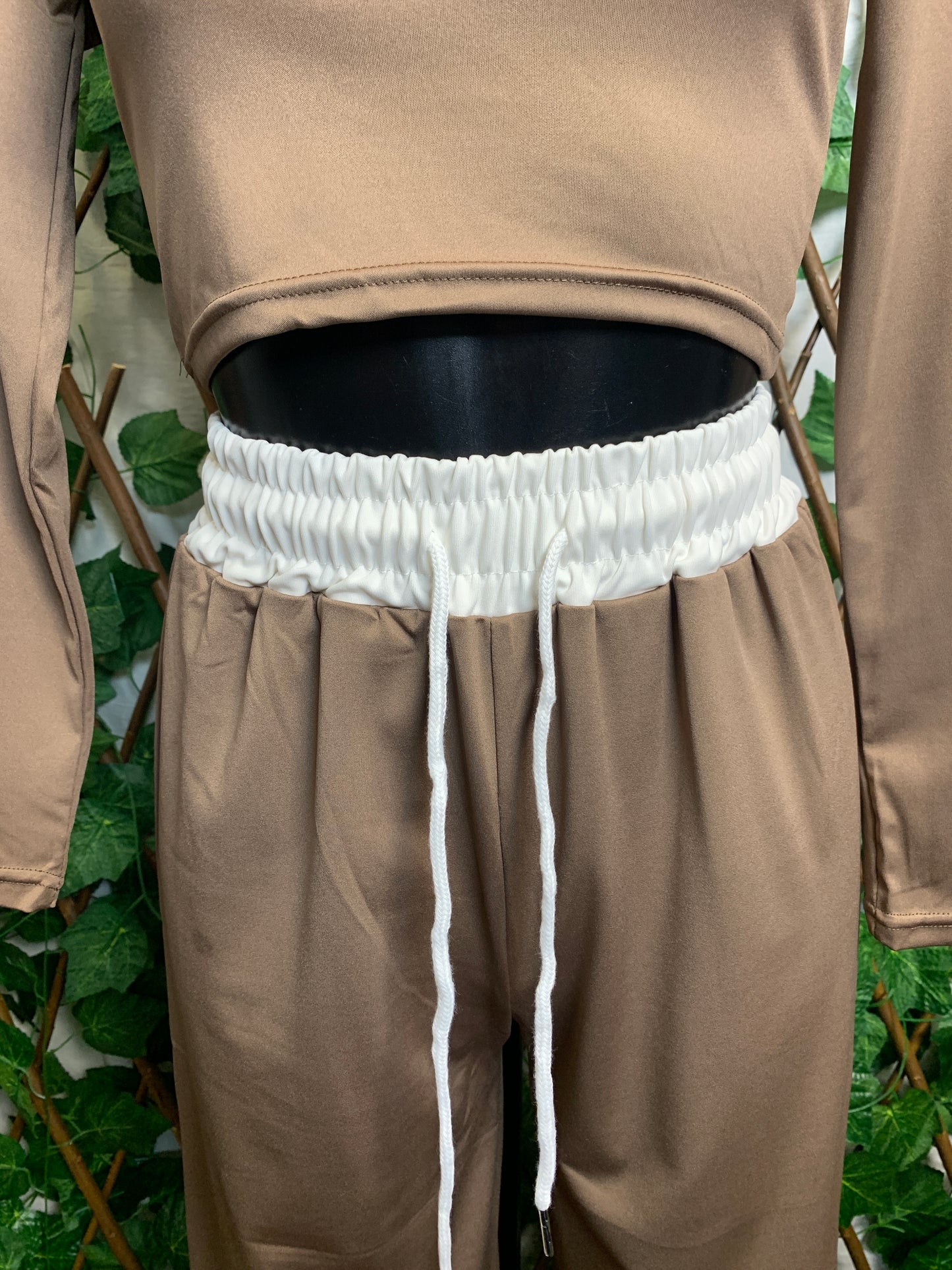 Tuta completa con top corto