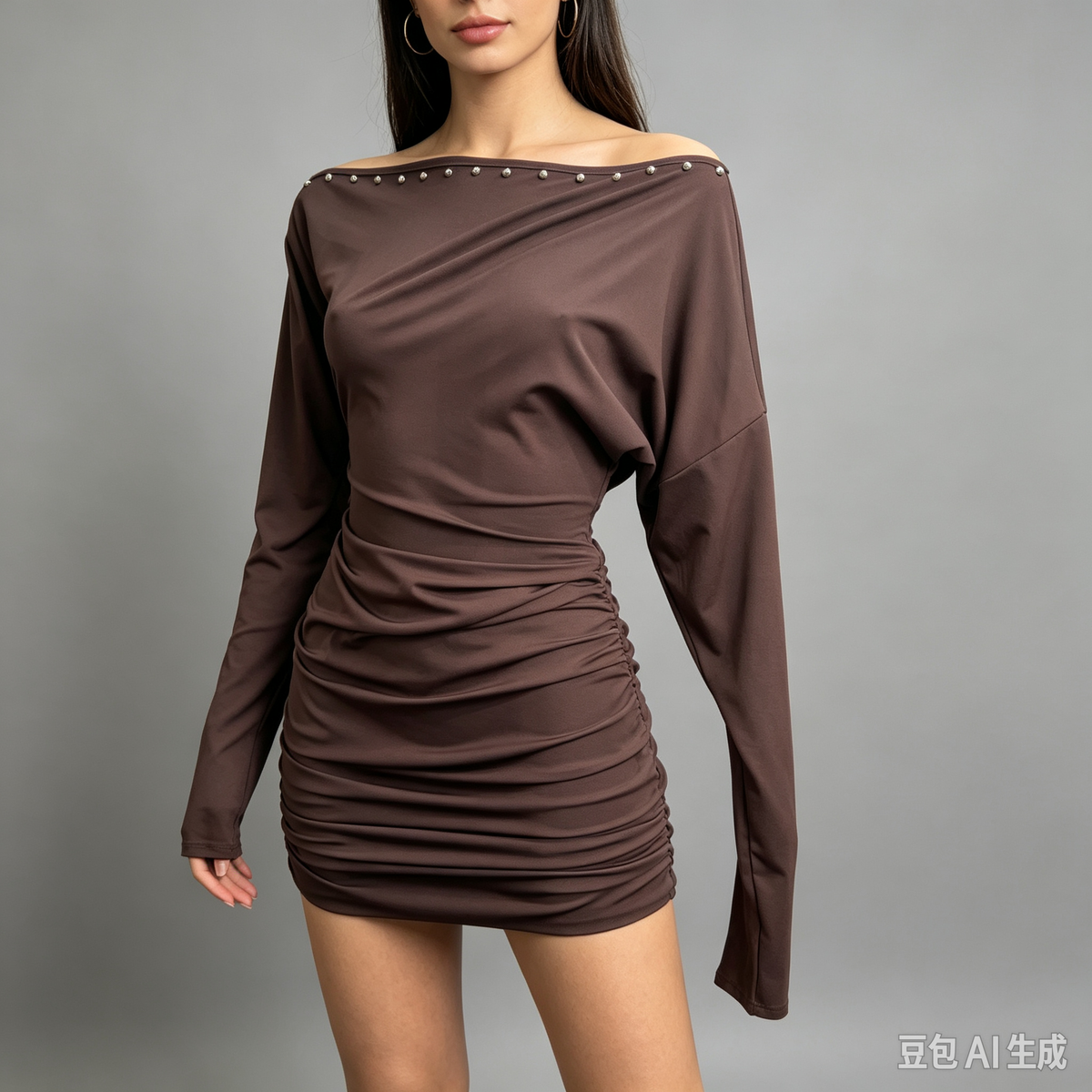 Vestito manico lungo taglia unica