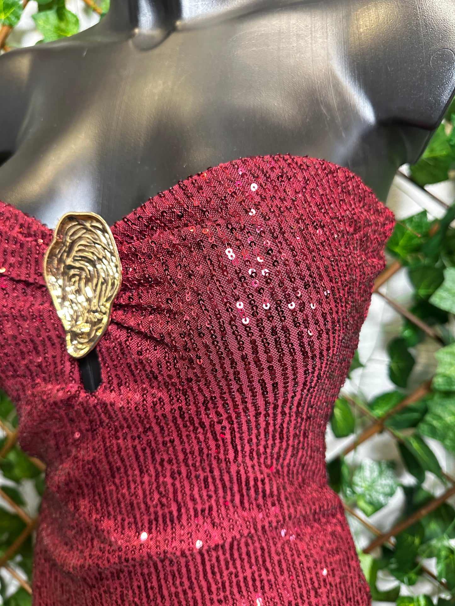 Fascia elasticizzata con dettaglio dorato in paillettes | taglia unica