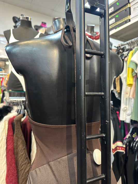 Abito Lungo Halter con Pizzo in Vita โ DESIDERIO VELATO ๐ท๐ค