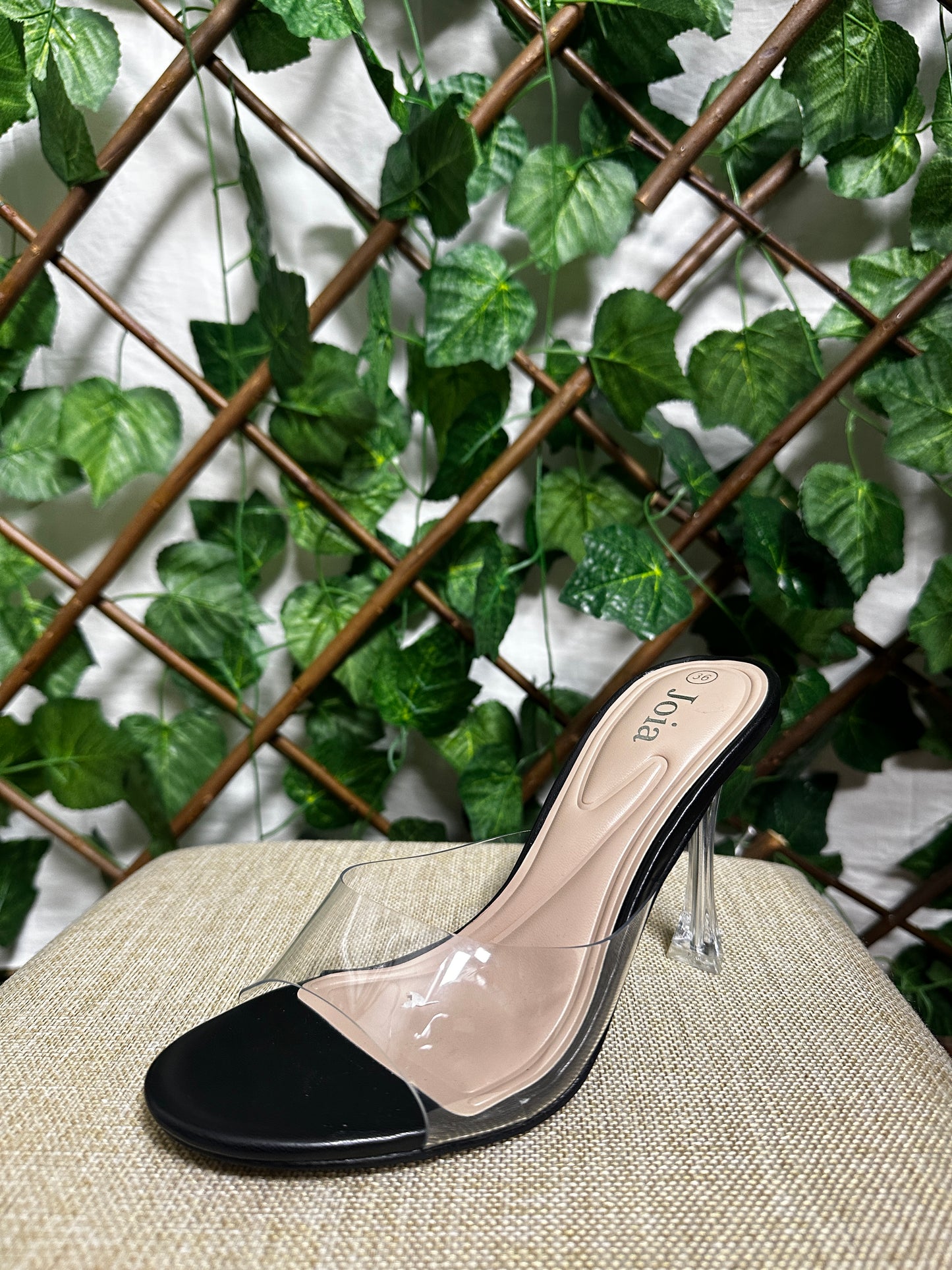 Clear Heeled Sandals (4.5 inch heel)