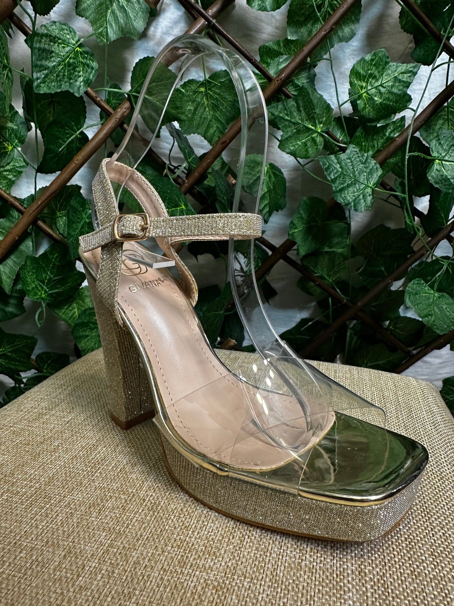 Transparent half heels (10.5cm)