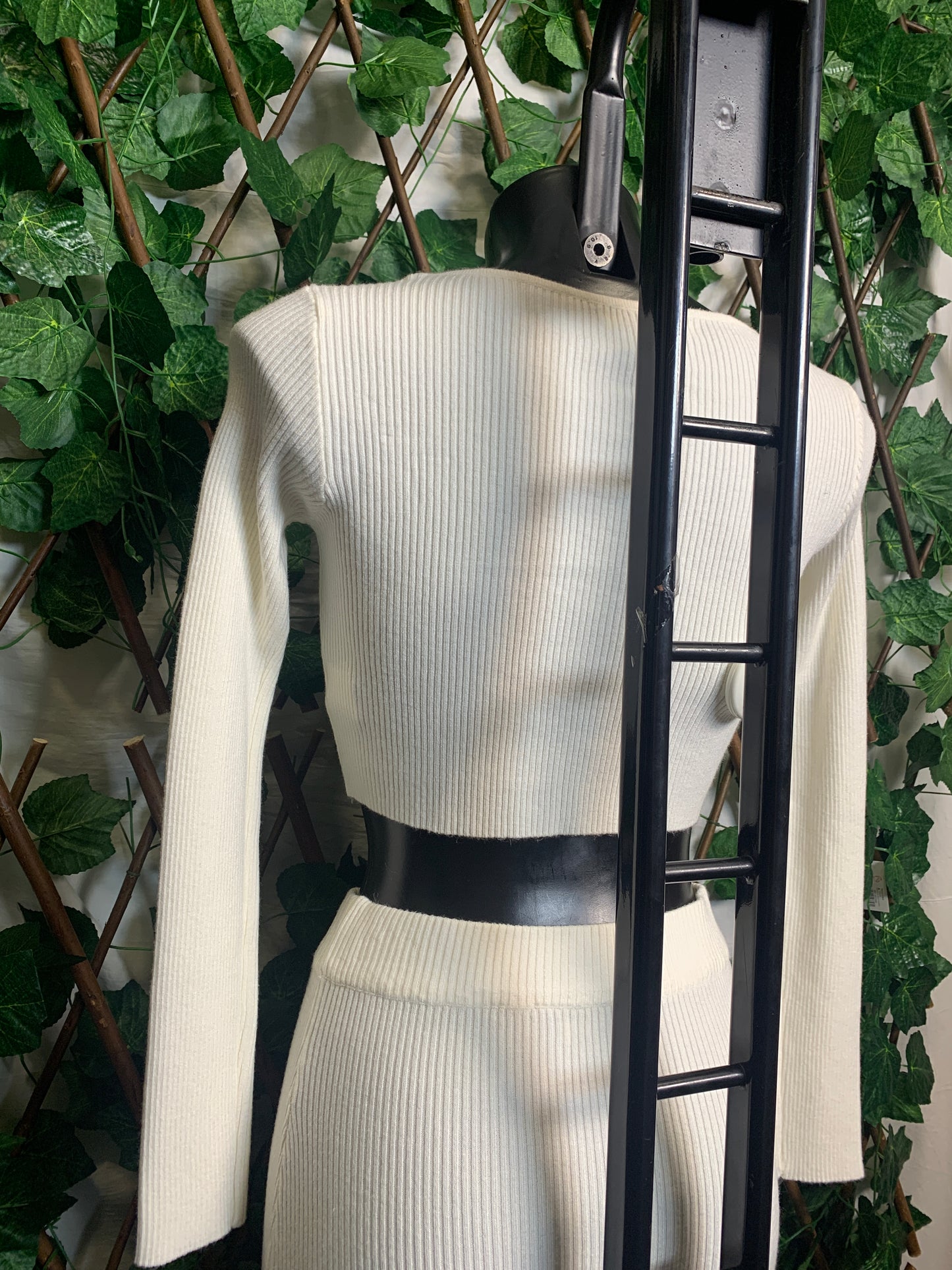 Completo in maglia a gonna lunga