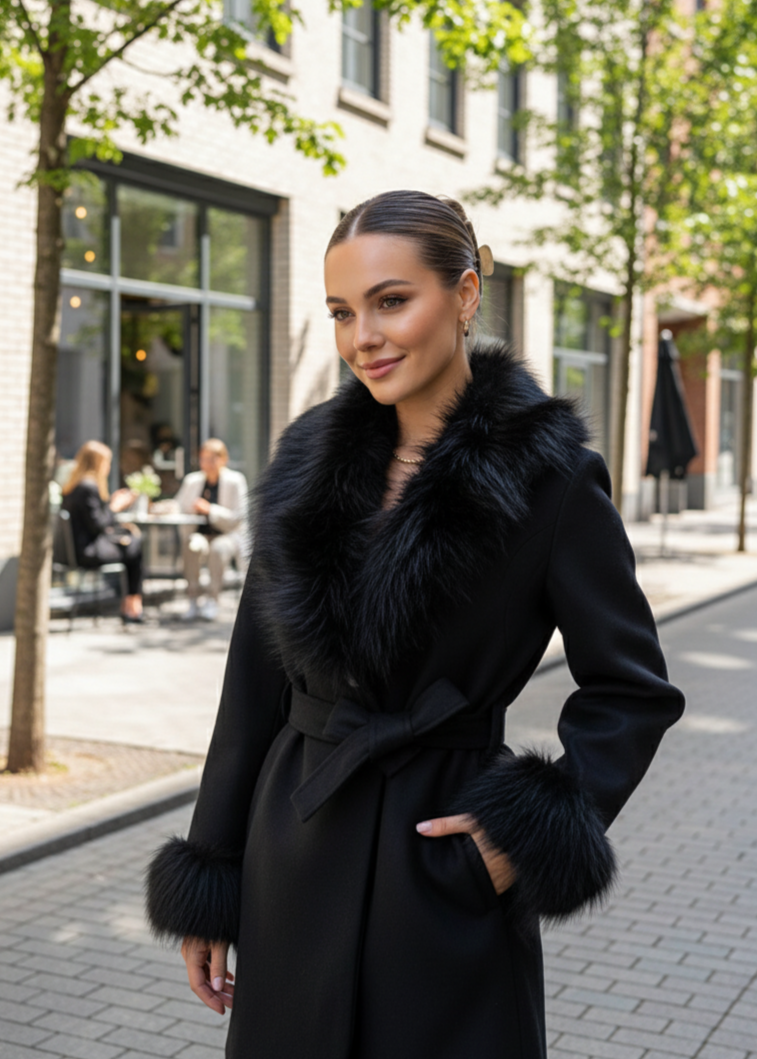 🧥 Vuoi un cappotto corto elegante ma caldo?
Questo cappotto corto con pelliccia è il capo perfetto per aggiungere un tocco chic ai tuoi outfit invernali.
La pelliccia soffice e voluminosa sul colletto e sui bordi lo rende unico e femminile, mentre il tessuto è leggero ma caldo.
La taglia unica XS–L veste comodamente senza stringere, perfetta da portare anche sopra maglioni o vestiti.
✨ Cappotto Corto con Pelliccia – Chic, Caldo, Raffinato
Perché lo amerai
Taglia unica, veste da XS a L