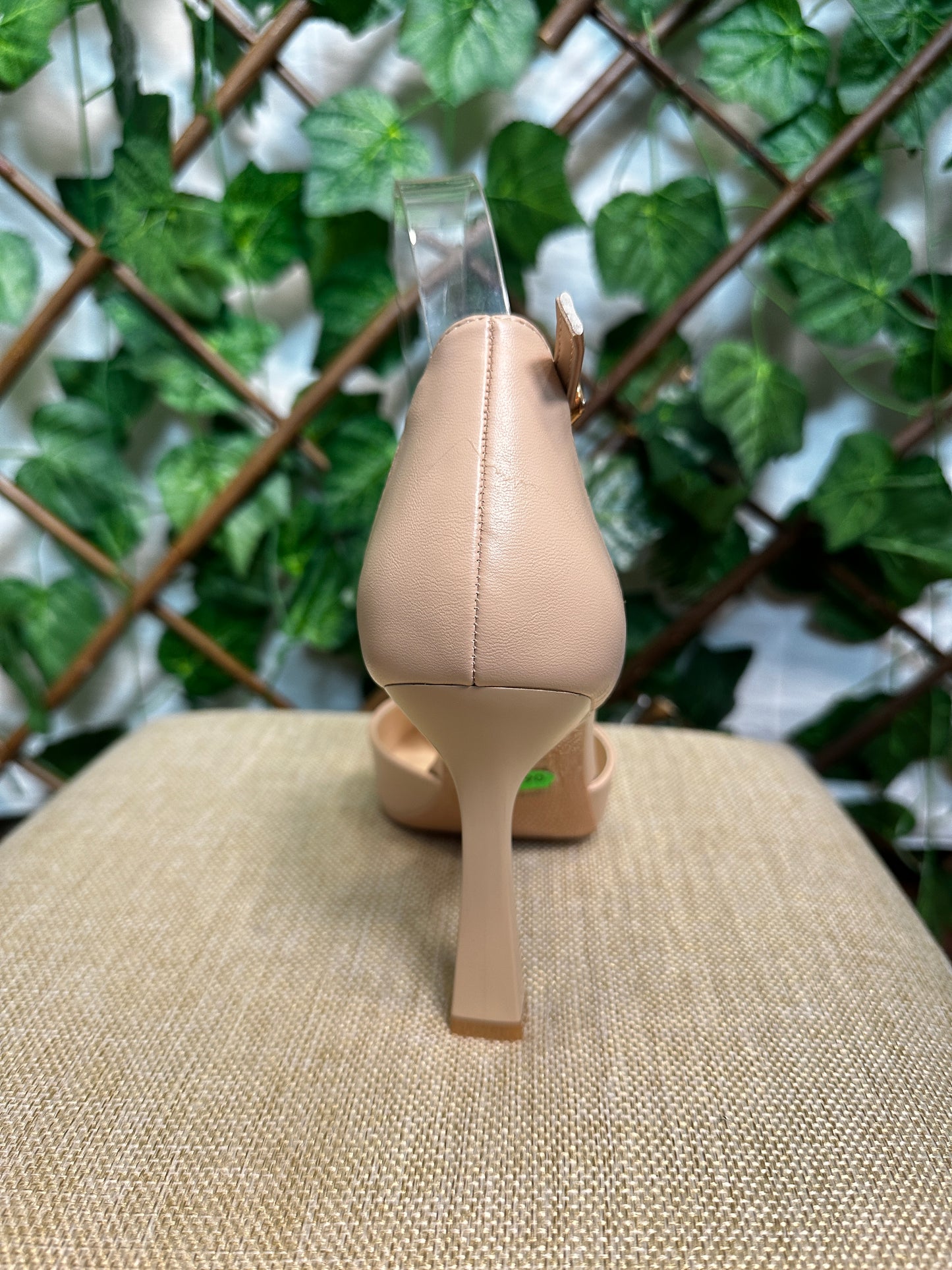 Matte heels with strap (4.5 inch heel)