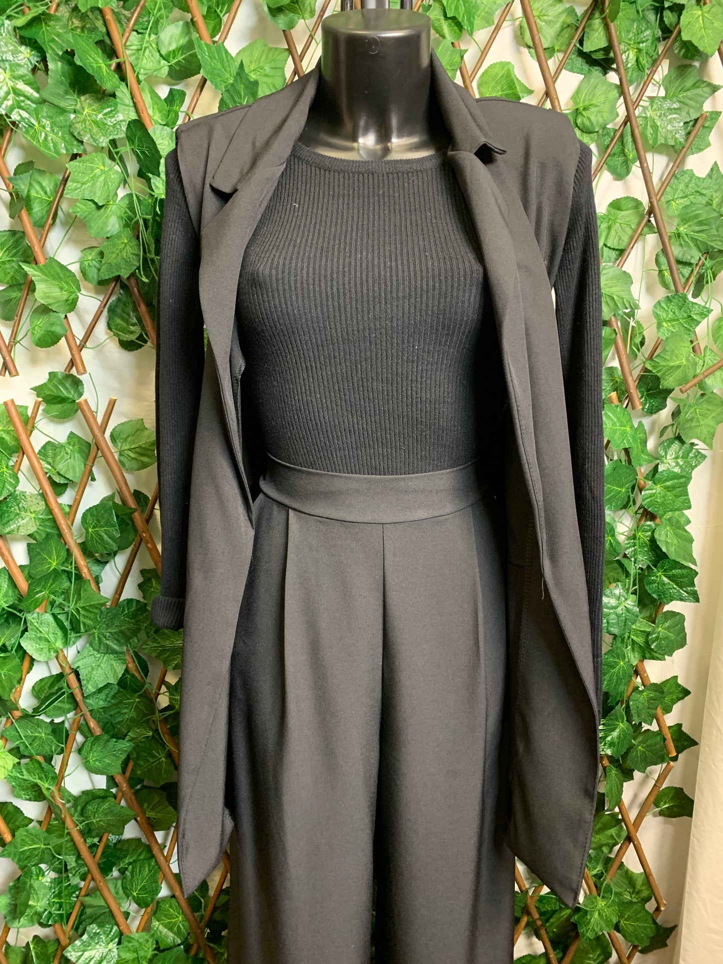 Completo gillet lunga con pantaloni