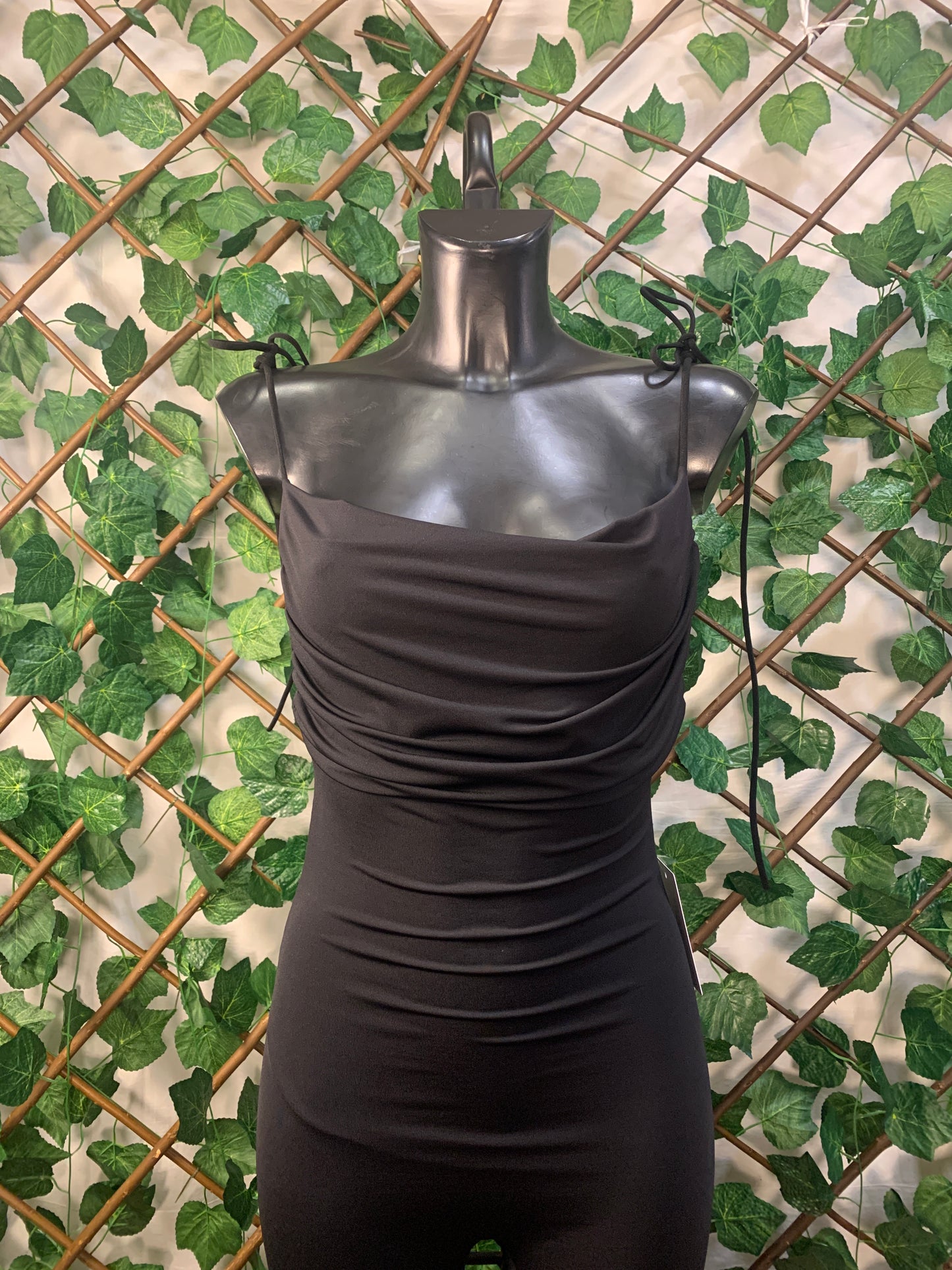 Tuta Slim Fit Casual elasticizzato Nero/Bianco