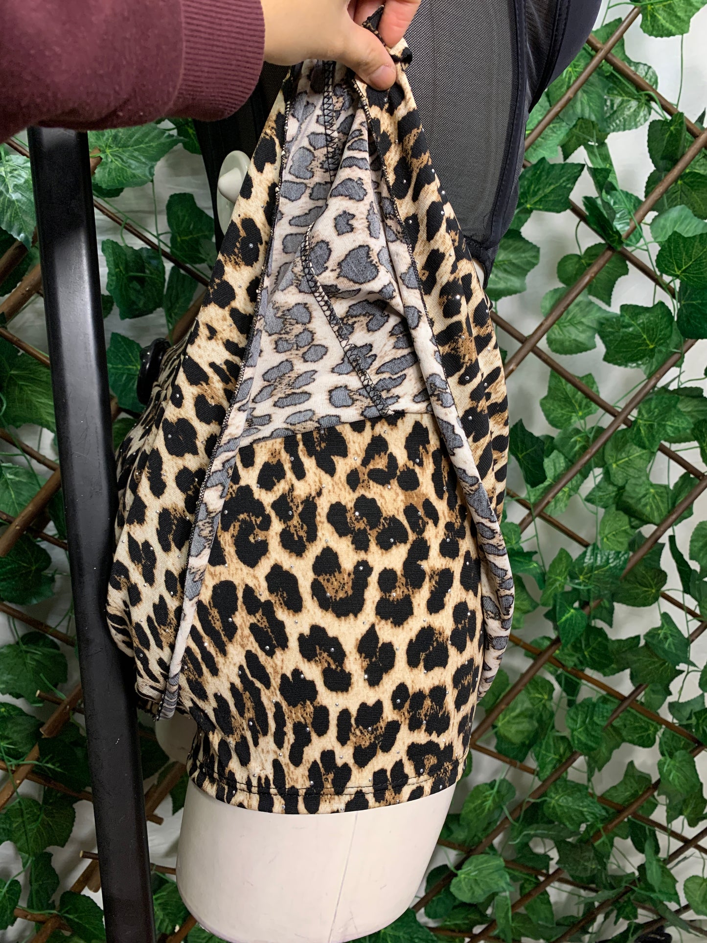 Minigonna leopardata