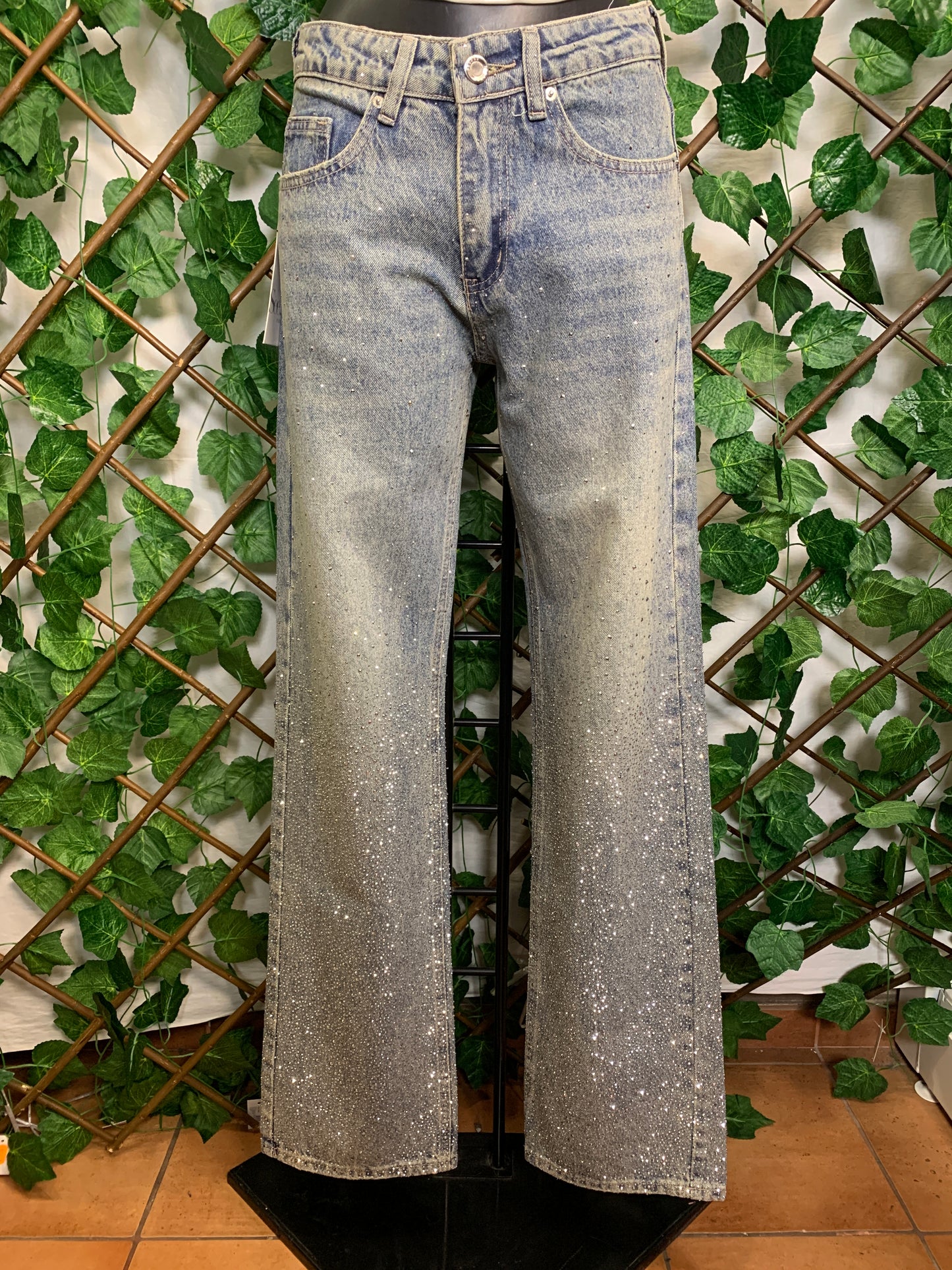 Jeans Strass Brillantinato
