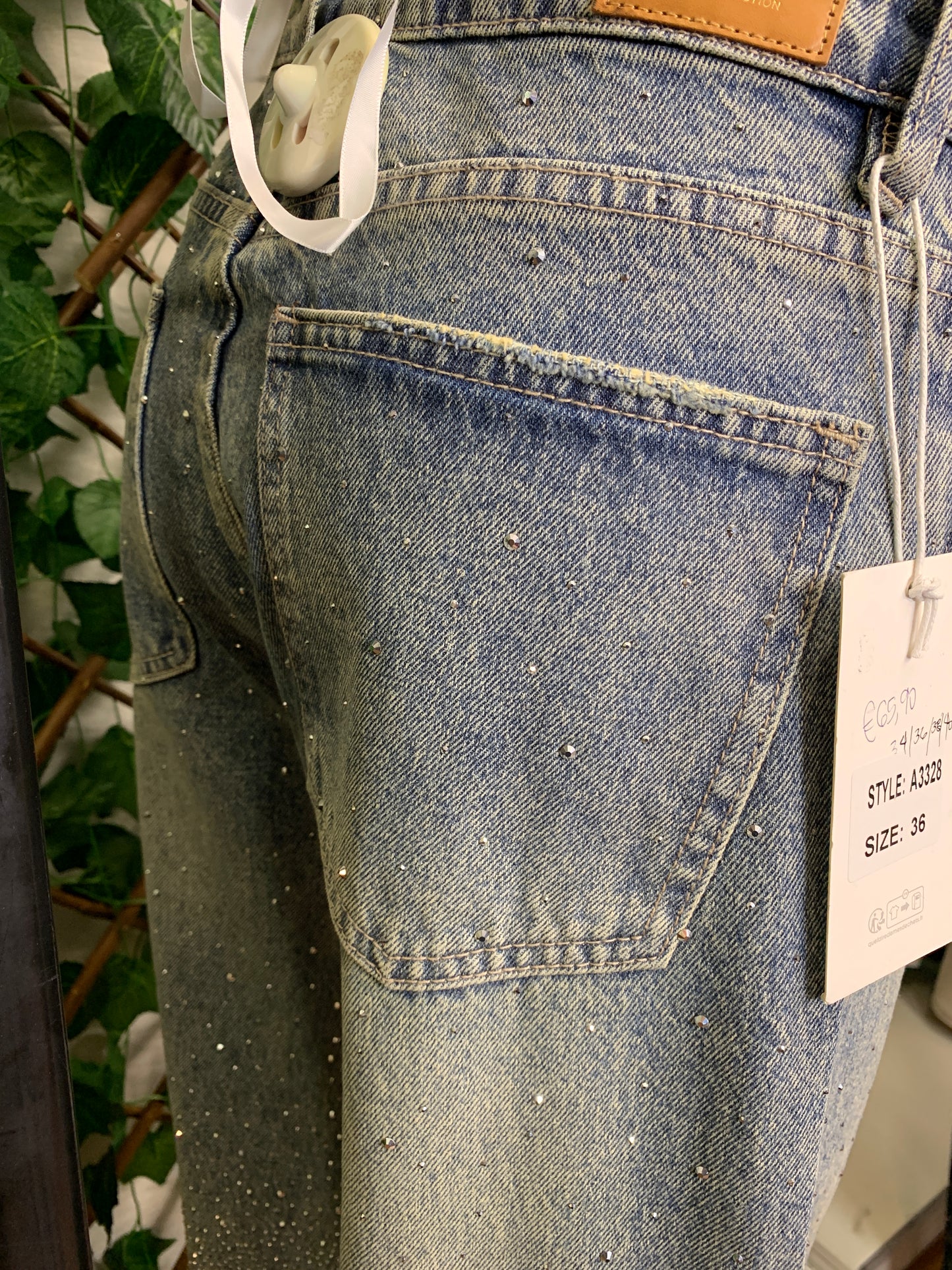 Jeans Strass Brillantinato