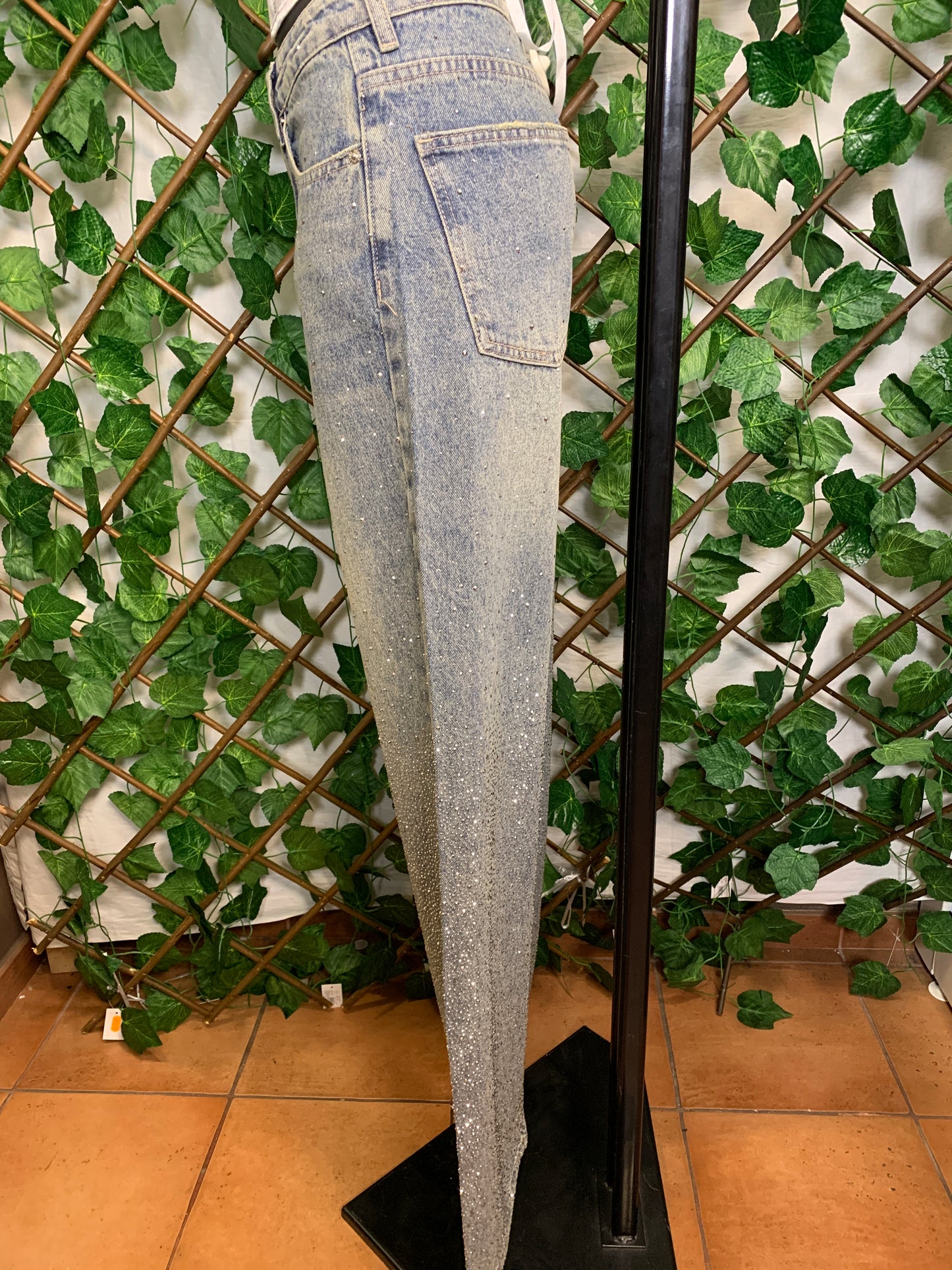 Jeans Strass Brillantinato