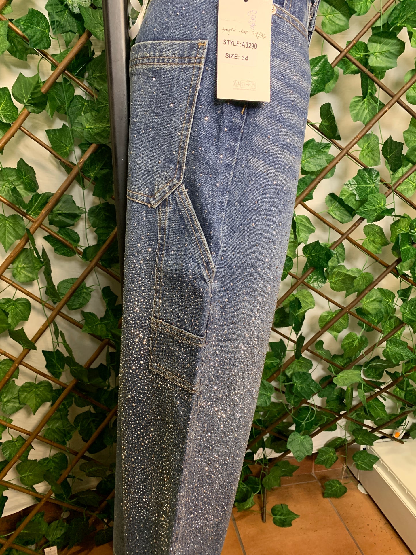 Jeans ballon scintillio Brillantinato