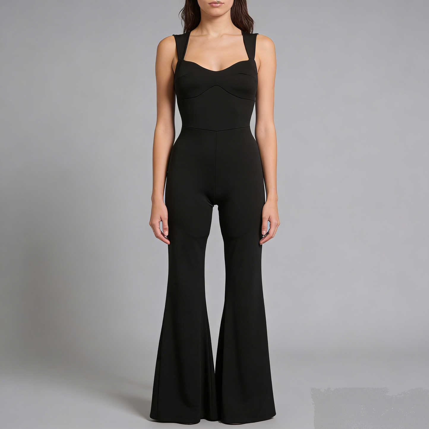 Jumpsuit Flare Romantic Silhouette – Scollo a Cuore e Linea Modellante - BERLY MODA