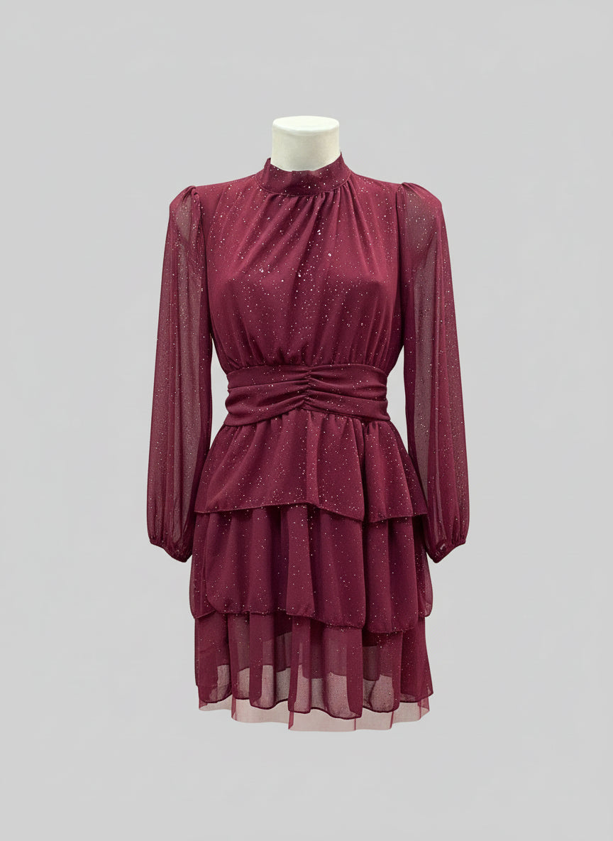 Mini-abito balze e glitter – SOGNO DI STELLE