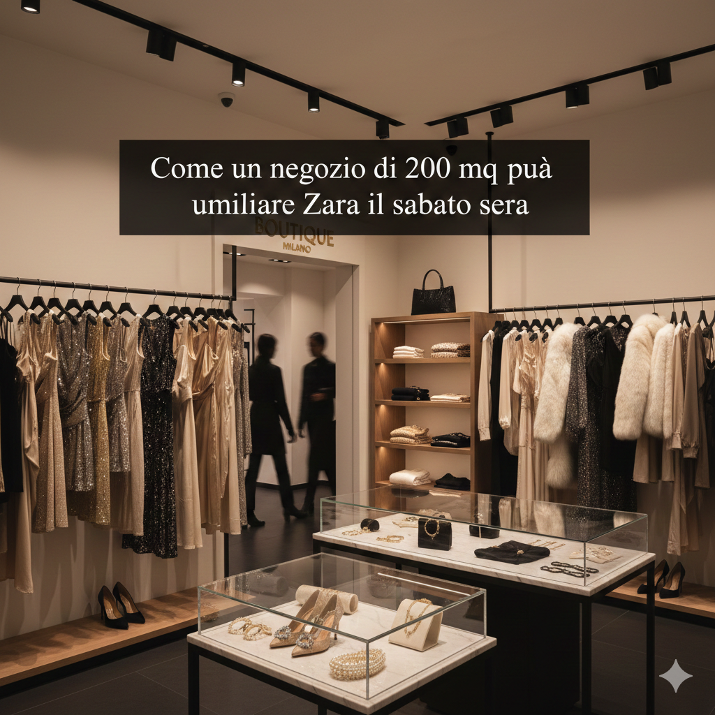 Come un negozio di 200 mq può umiliare Zara il sabato sera