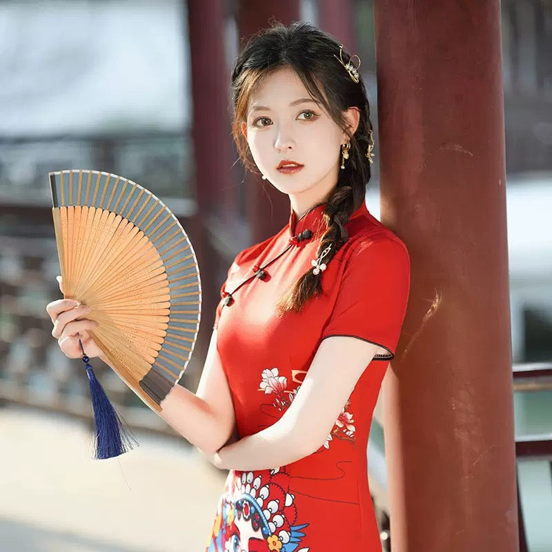 “Qi pao” - Short Chinese oriental dress