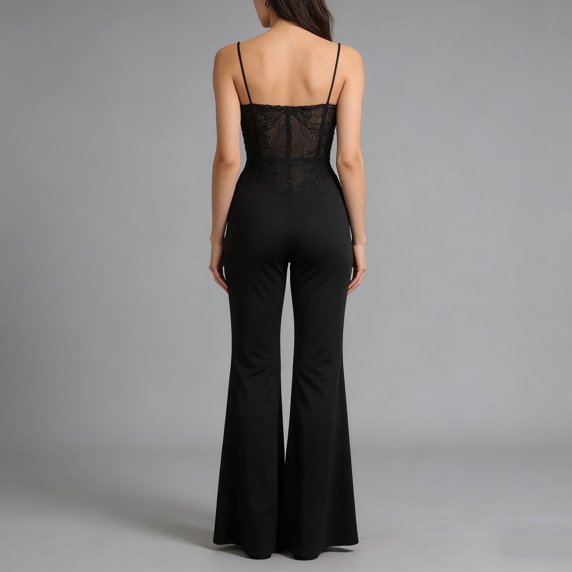 Tuta lunga con coppa in pizzo - BERLY MODA 