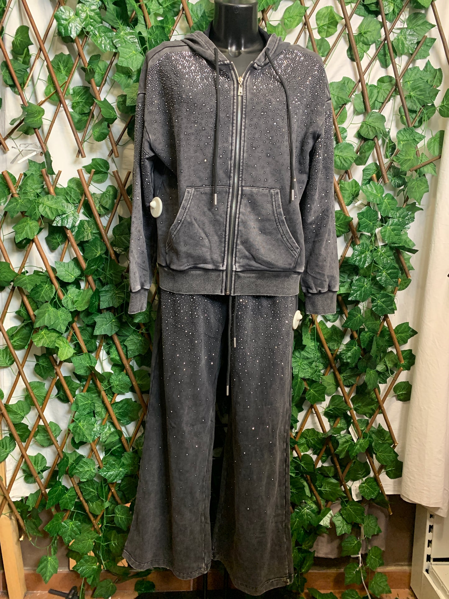 Completo casual con brillantini