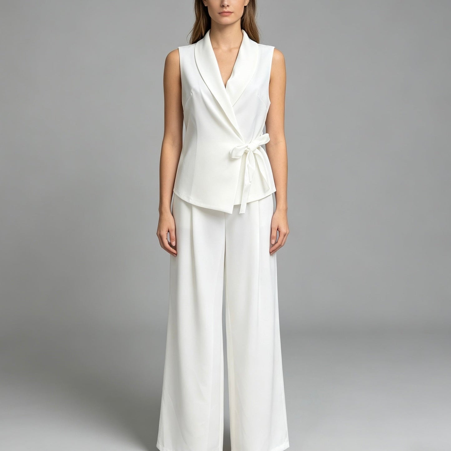 Completo elegante senza maniche con cinturino - BERLY MODA 