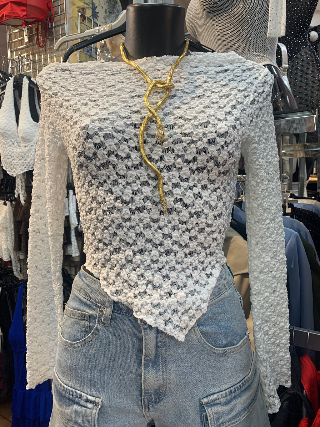 Top asimmetrico in crepe