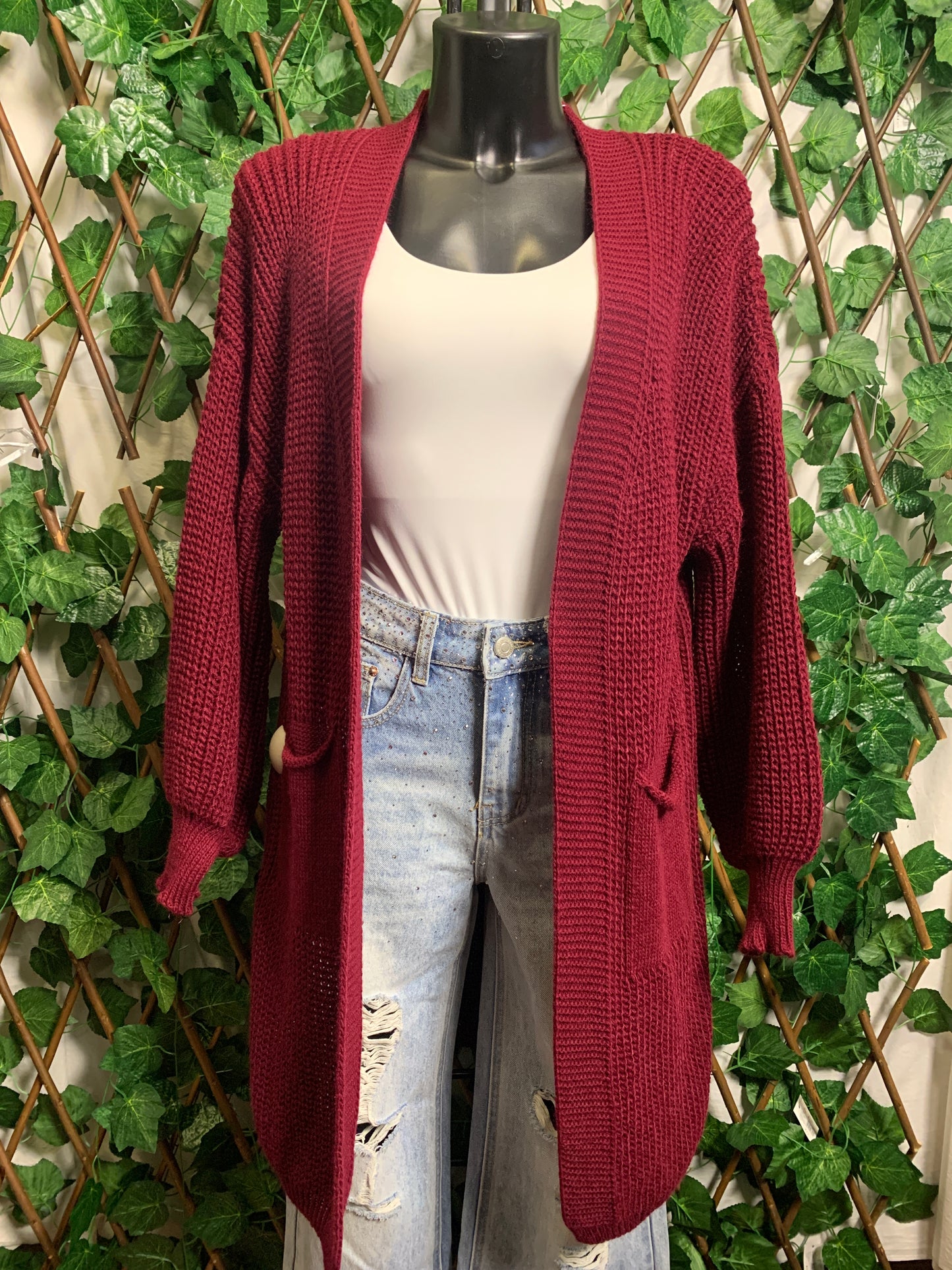 Cardigan lunga oversize