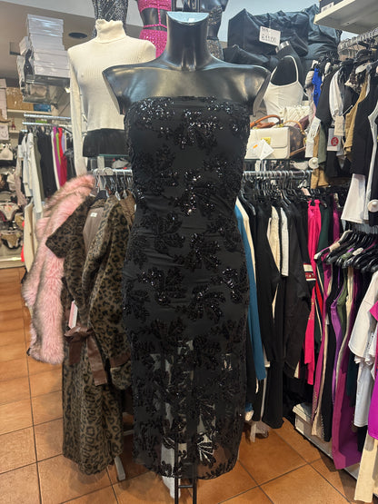 Abito a fascia con paillettes e spacco – DIVA SEGRETA 💎✨