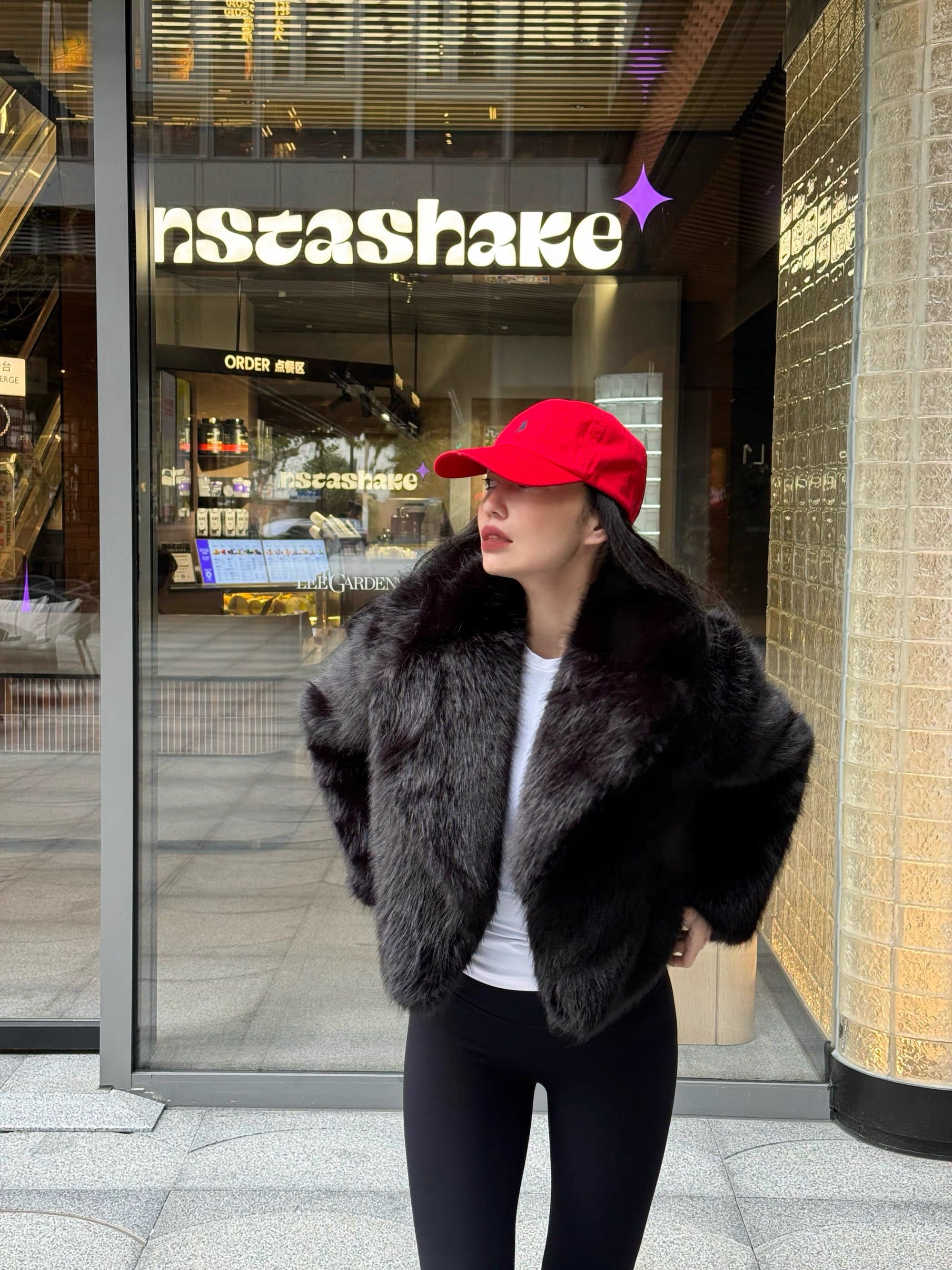 Short fur jacket