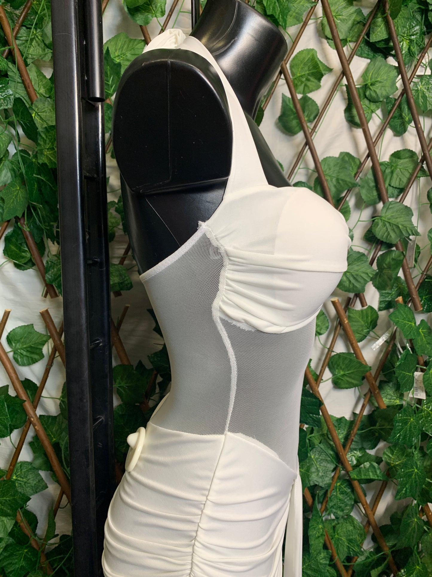 Elegant Sheer Dress - Made in Italy