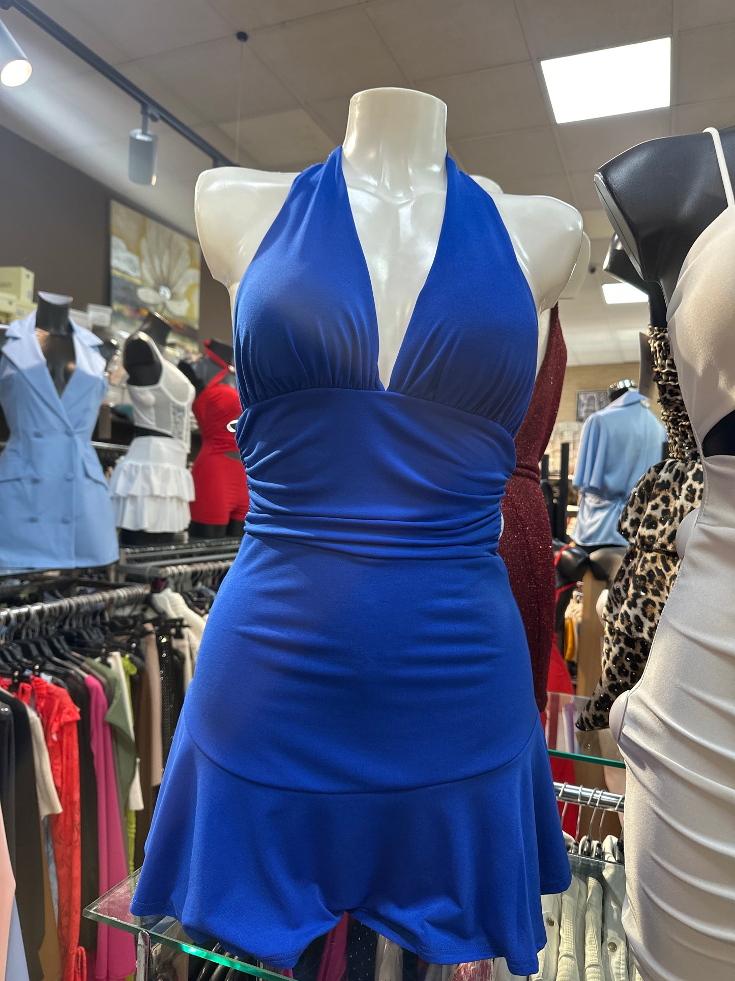 Sexy Chic Halter Short Minidress