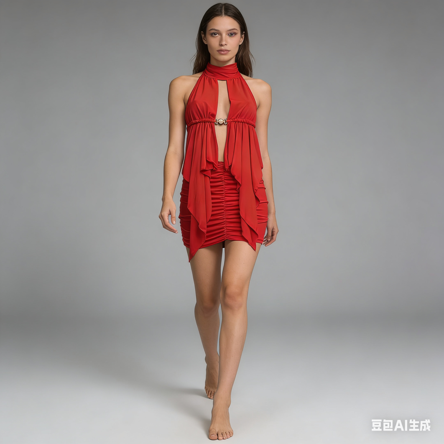 Completo top e gonna con dettaglio conchiglia - BERLY MODA 