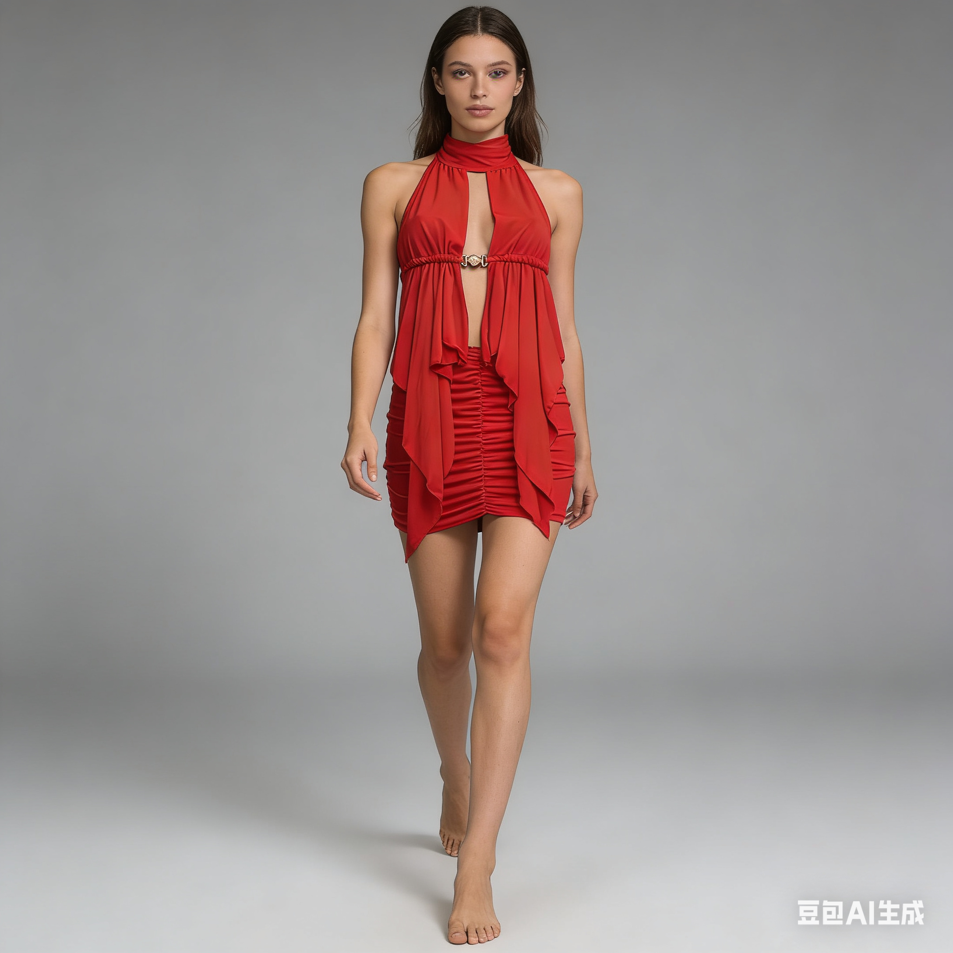 Completo top e gonna con dettaglio conchiglia - BERLY MODA 