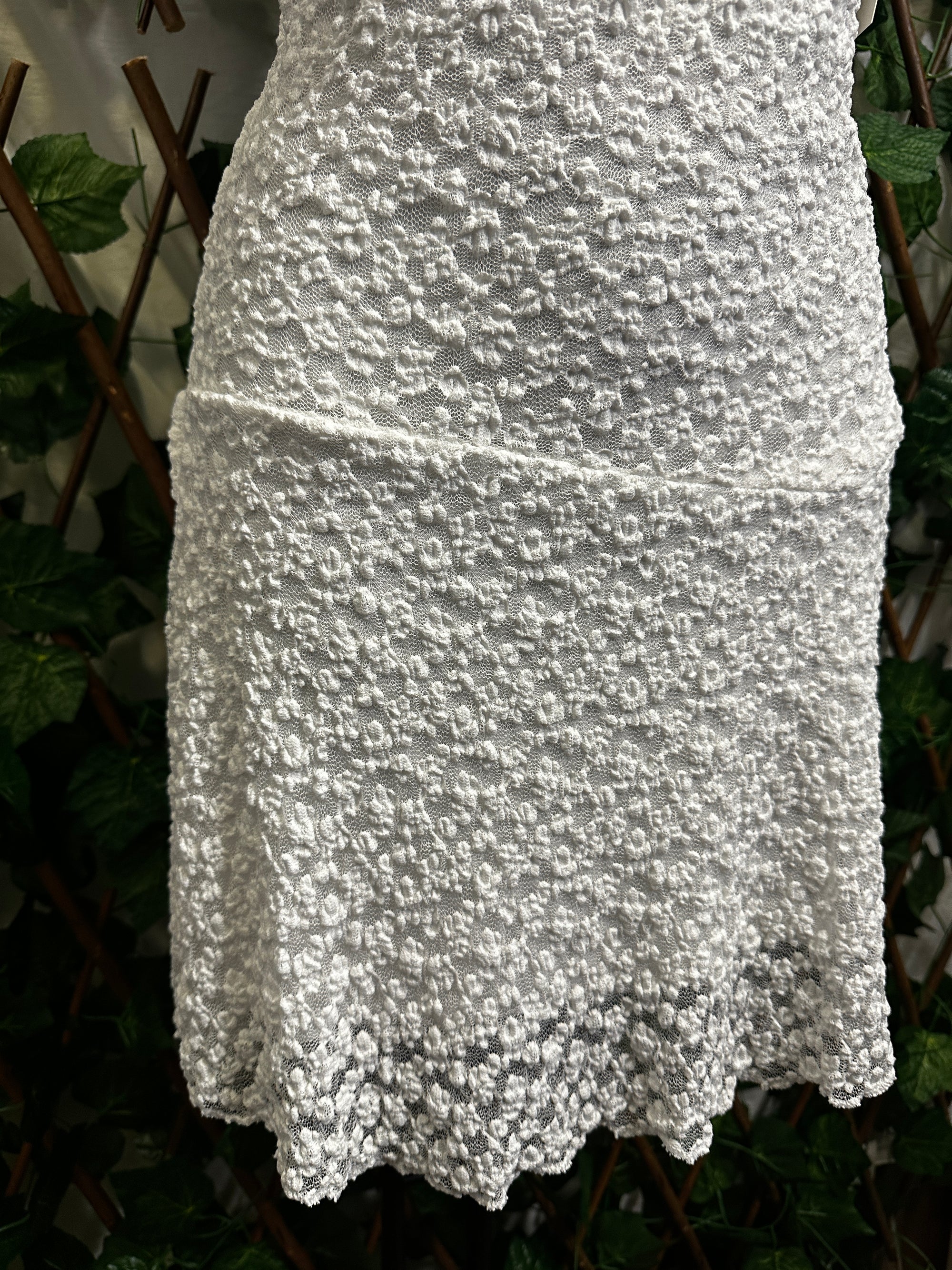 Modello crepe: vestito corto a fascia | taglia unica