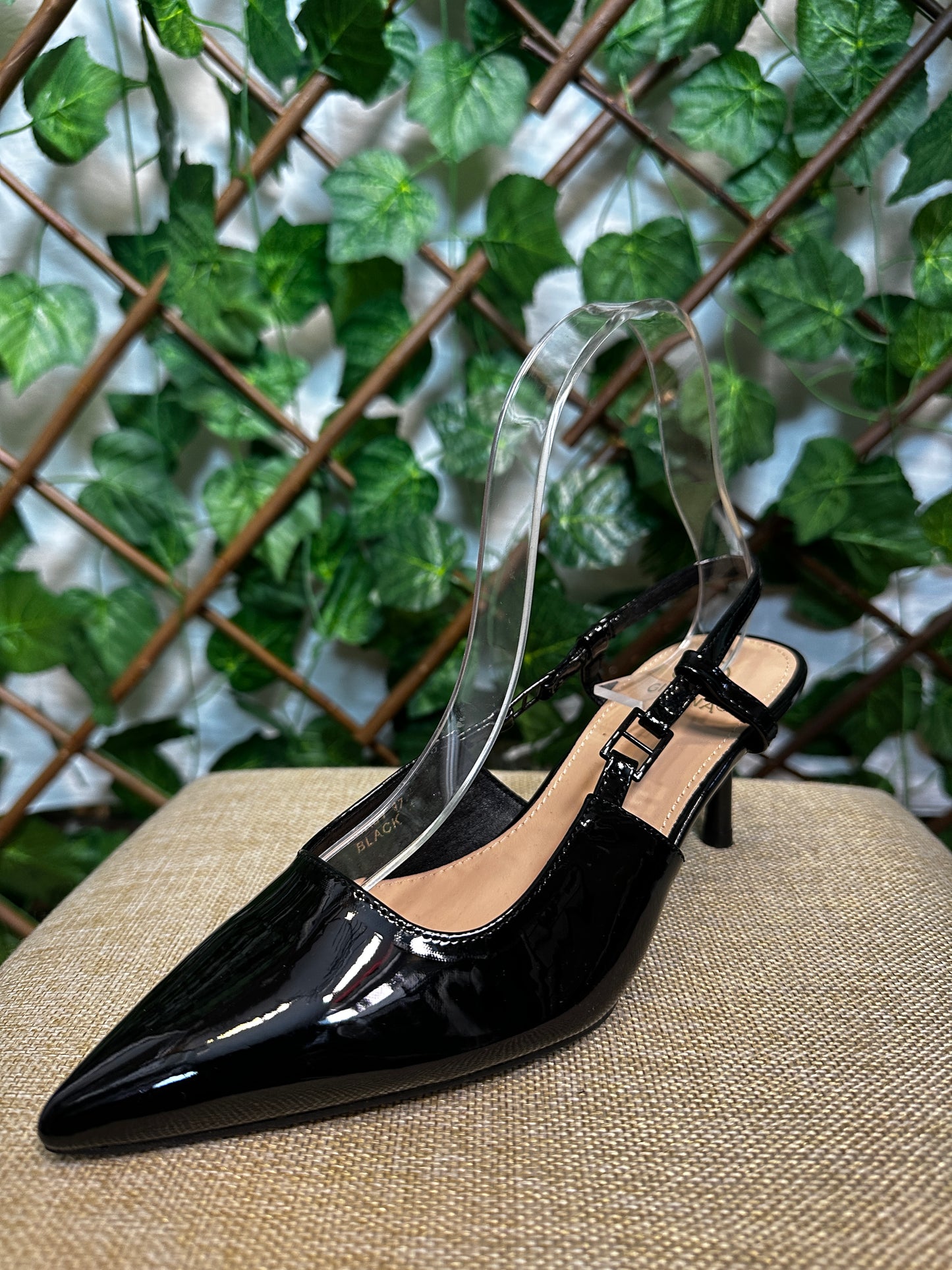 Polished low heels (3 inch heel)