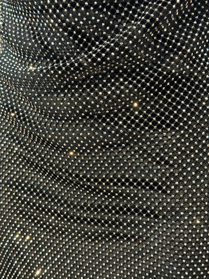 Mini-abito in rete metallica con strass – DISCOTECA ETERNA 💎✨