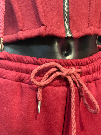 Tuta sportiva cropped con corsetto e joggers – LIBERTÀ RIBELLE 👟⚡️