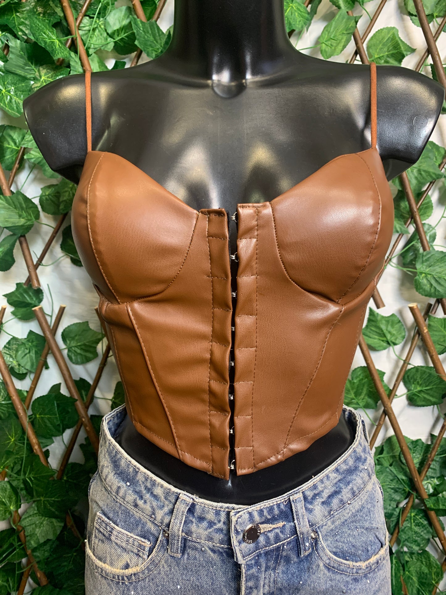 Leather bodice