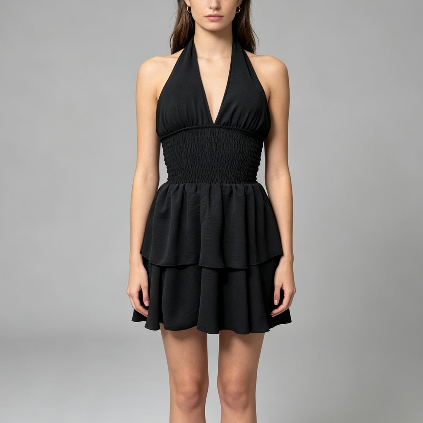 Vestito corto a balze - BERLY MODA 