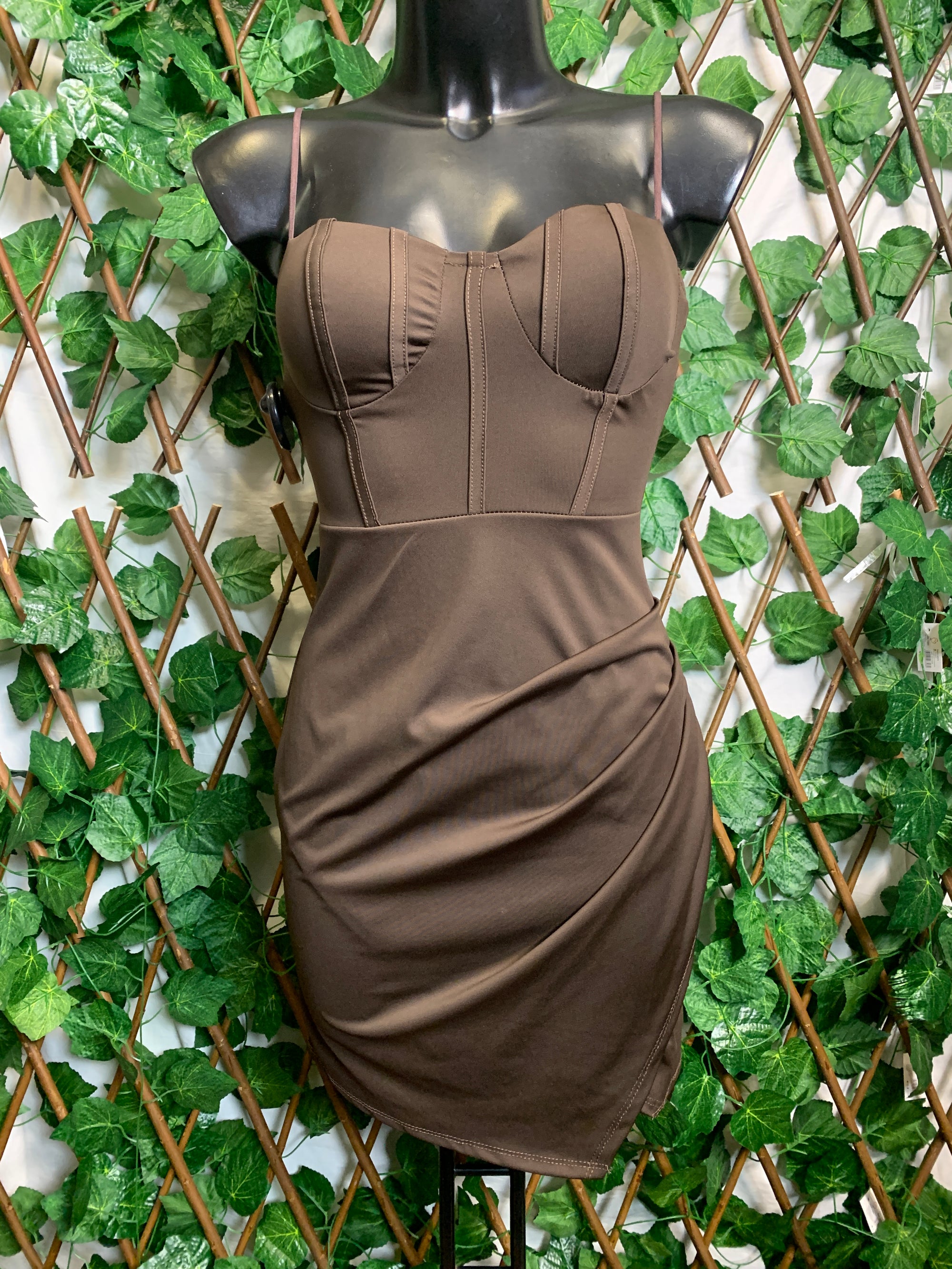 Vestito corto a corpetto