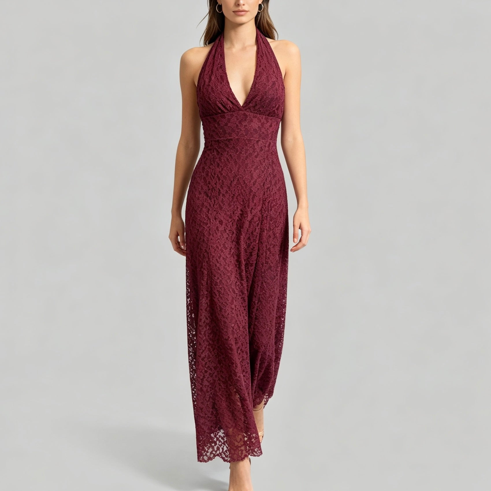 Vestito lungo in crepe - BERLY MODA 