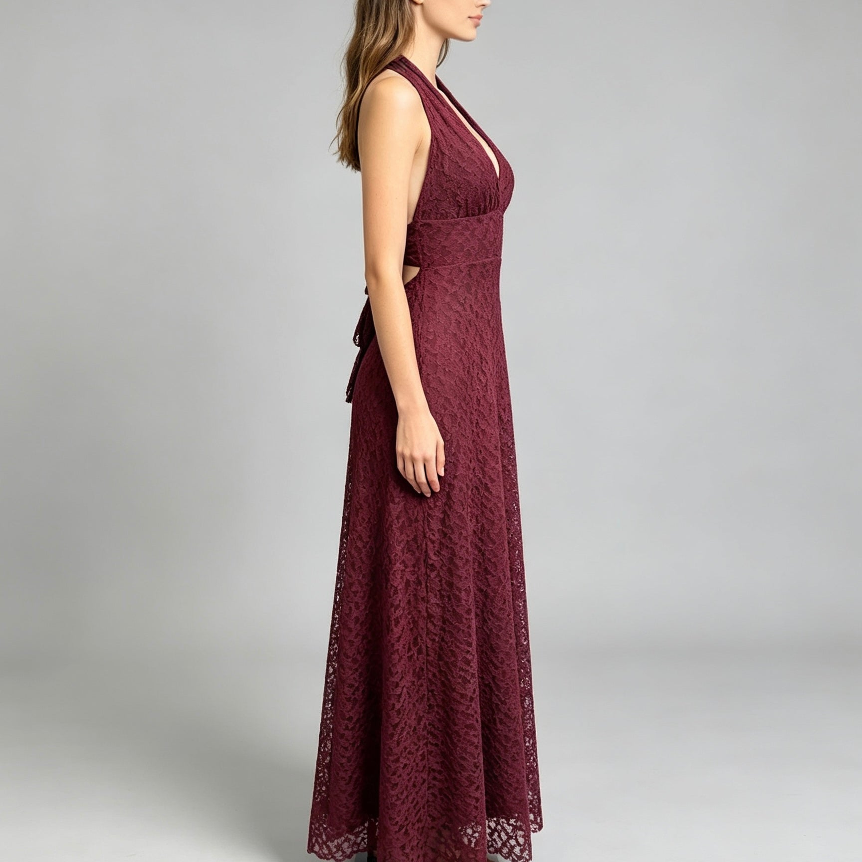 Vestito lungo in crepe - BERLY MODA 