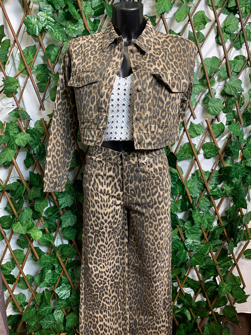Leopard print suit