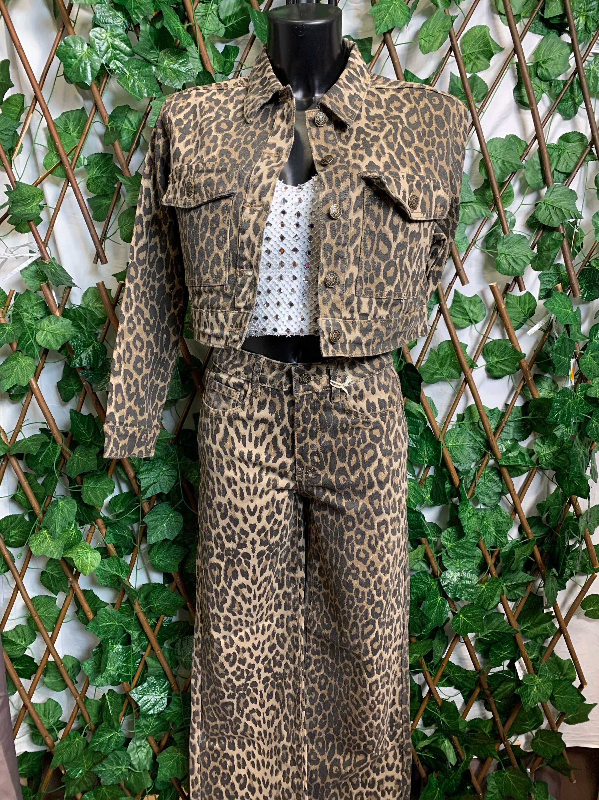 Leopard print suit