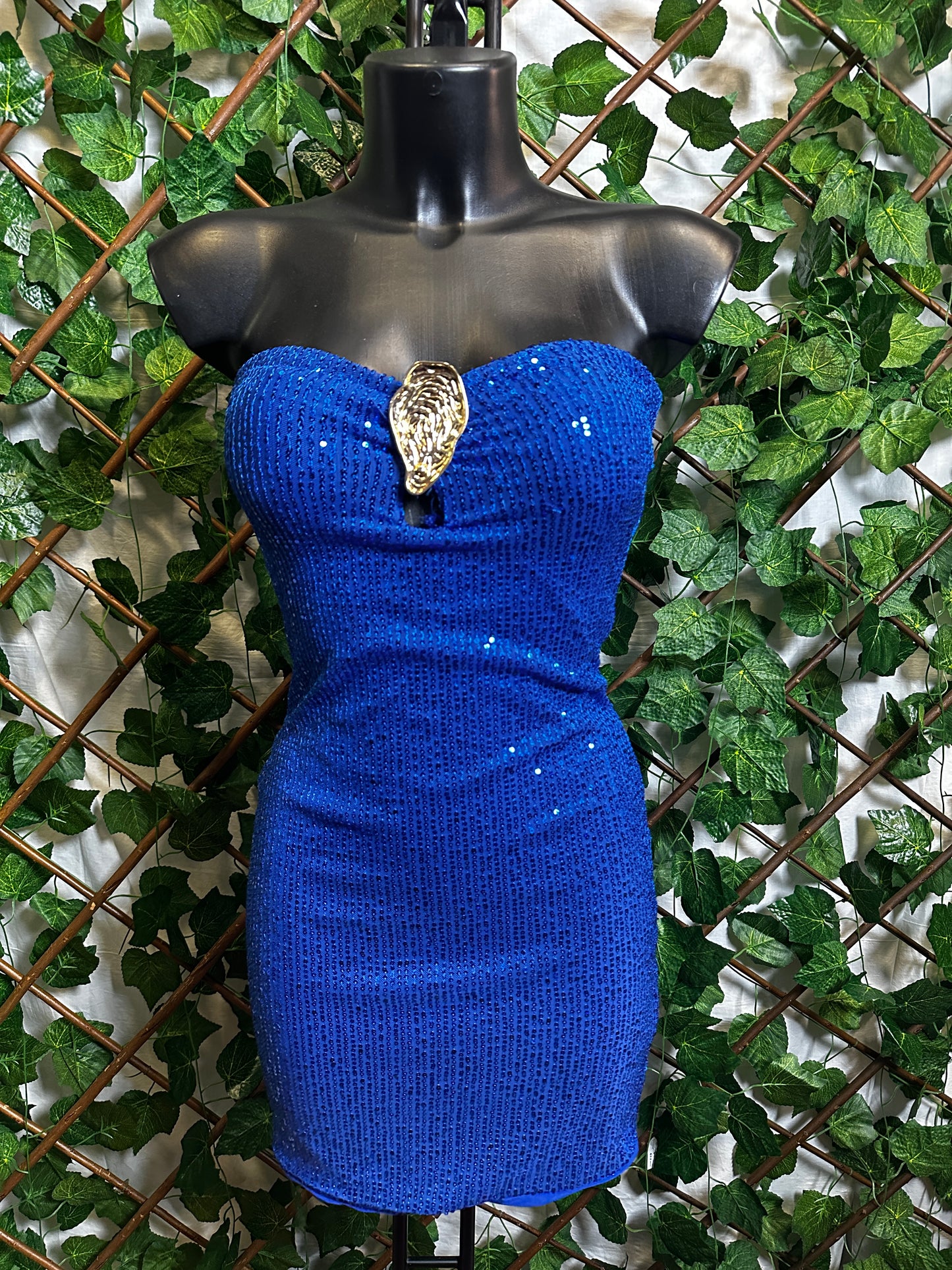 Fascia elasticizzata con dettaglio dorato in paillettes | taglia unica