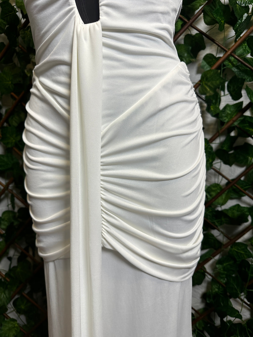 Vestito lungo con la scollatura speciale elegante | taglia unica