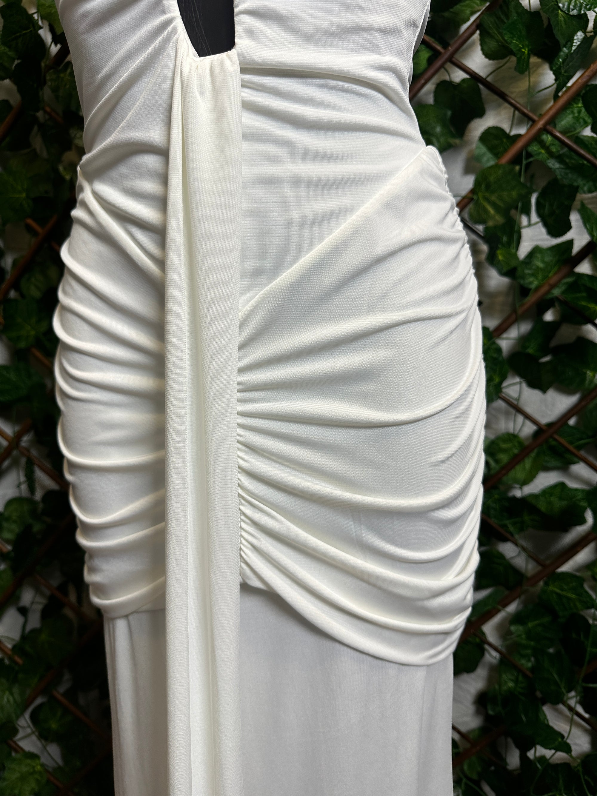 Vestito lungo con la scollatura speciale elegante | taglia unica