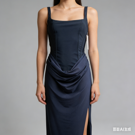 Vestito lungo a corsetto